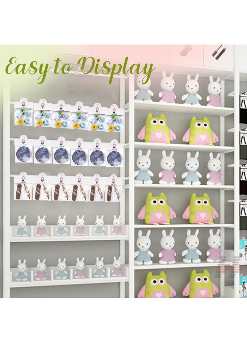 Captaintech Car Coaster Packaging, Include 100 Pcs Sublimation Car Coasters Cards and 100 Pcs Self-Adhesive Bags, for Bracelet, Car Coaster, Keychain, Display Cards for Selling, 3.9'×3.14'' - Image 4