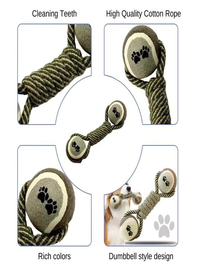 PETSWARE ألعاب الكلاب من بيتسوير + ألعاب مضغ للكلاب + ألعاب تسنين للجراء + لعبة حبل للكلاب + ألعاب للكلاب الصغيرة والمتوسطة + مجموعة ألعاب للكلاب + لعبة شد + مجموعة ألعاب للكلاب + حبل قطني قابل للغسل للكلاب (قد يختلف اللون) - Image 5