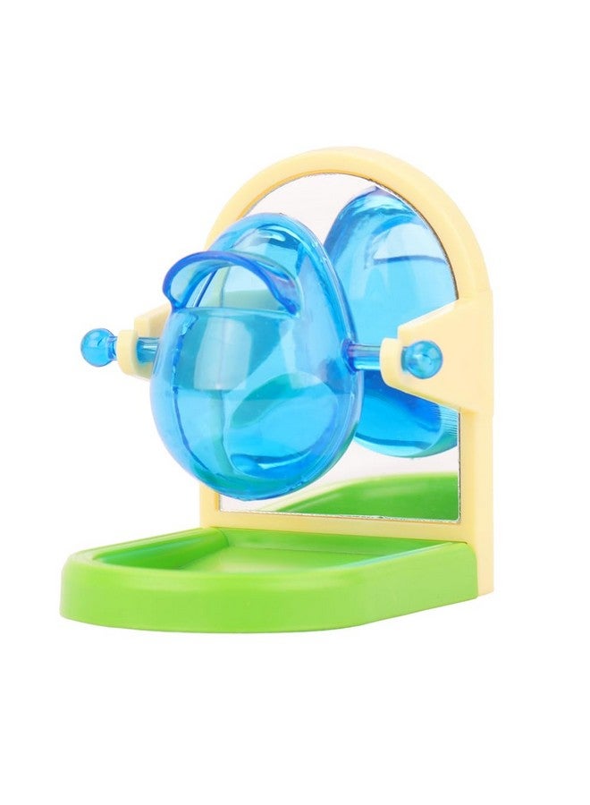 kcrygogo Small Pet Intelligence Growth Rotating Foraging Toy with Mirror for Birds,Rats & Hamsters Chew-Proof Cage Feeder Slow Release & Self-Discovery Fun for Rats or Hamsters(1pc Random Color) - Image 1