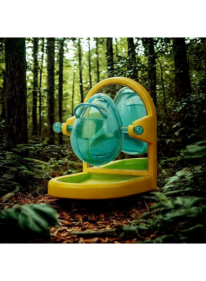 kcrygogo Small Pet Intelligence Growth Rotating Foraging Toy with Mirror for Birds,Rats & Hamsters Chew-Proof Cage Feeder Slow Release & Self-Discovery Fun for Rats or Hamsters(1pc Random Color) - Image 4