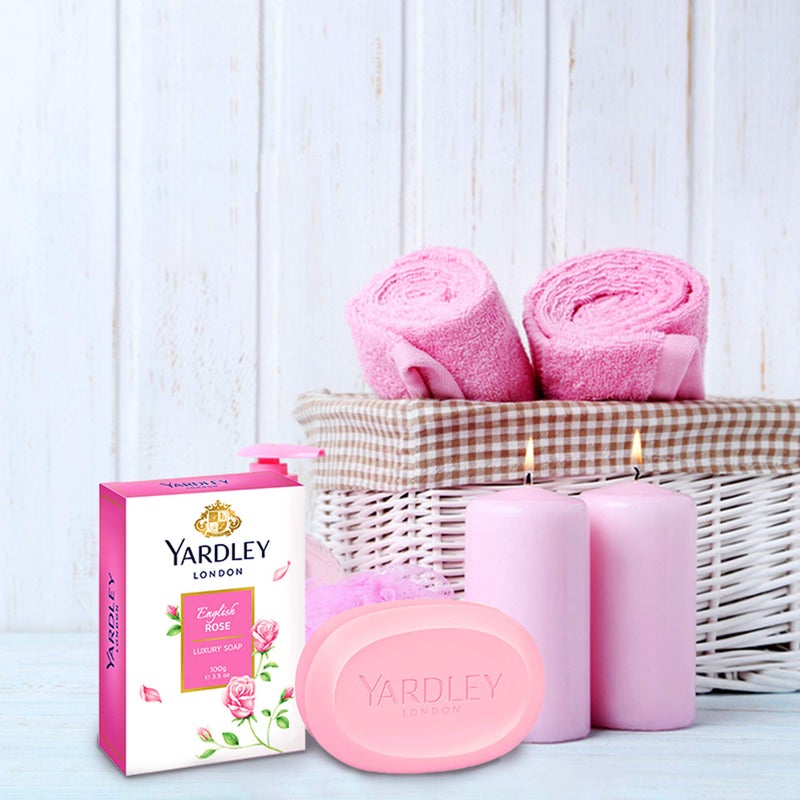 Yardley English Rose Soap 3 Bar Box 100gea bar by Yardley - Image 3