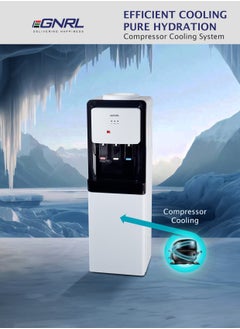EGNRL 3-TAPS Water Dispenser Top Loading Equipped with Hot, Cold & Ambient Temperature, With Storage Cabinet, Child Safety Lock | Best for Home Kitchen & Office | White,  EGWD1715, One Year Brand Warranty  - Image 5