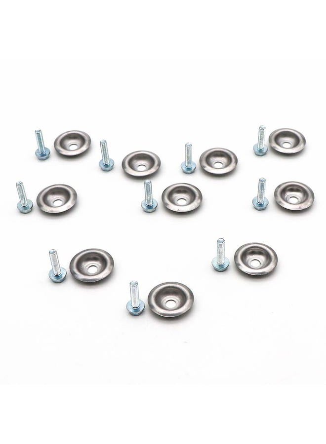 kipa Pack-10 Skid Plate washers Stainless steel Replace for Polaris RZR 1000 900 800 570 XP Turbo General, With Bolts, Durable - Image 2