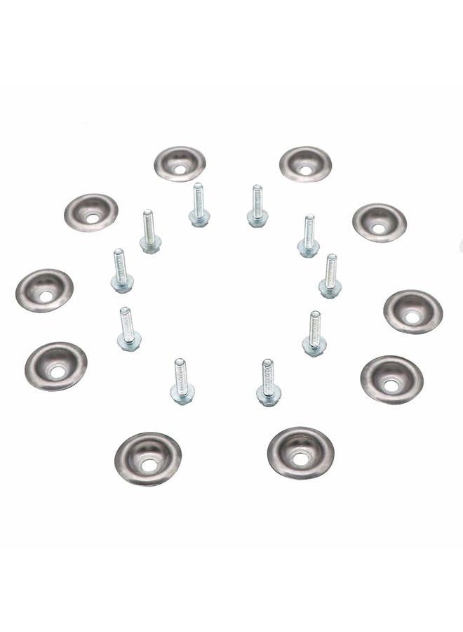 kipa Pack-10 Skid Plate washers Stainless steel Replace for Polaris RZR 1000 900 800 570 XP Turbo General, With Bolts, Durable - Image 1