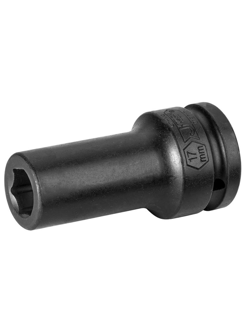 Jetech 3/4" Dr 17mm Deep Impact Socket, Metric 3/4-Inch Drive Deep Impact Socket, Professional Cr-Mo 3/4-Inch Drive 17mm Deep Impact Socket with 6-Point Design - Image 1