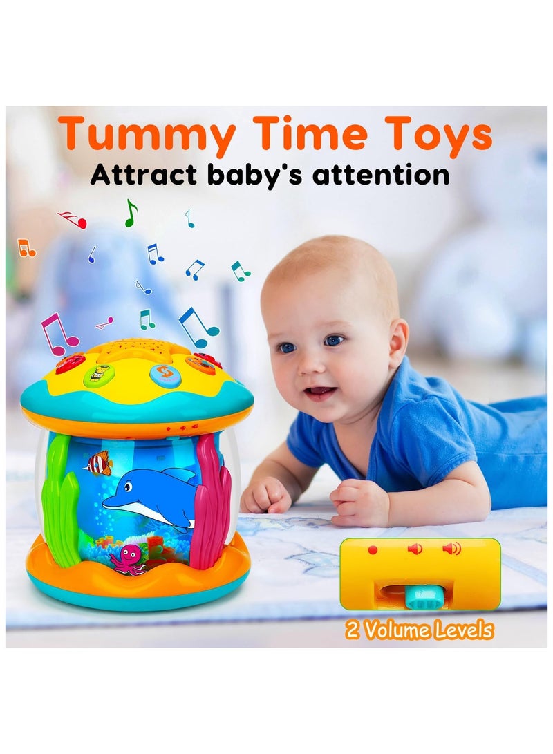 Baby Toys 6 to 12 Months 4 in 1 Musical Projector Rotating Tummy Time Learning Light Up Infant Baby Toys 0-3 3-6 9 12-18 Month Babies Toddlers 1 2 3 Year Old Boy Girl Kid Easter Gifts for Baby - Image 5