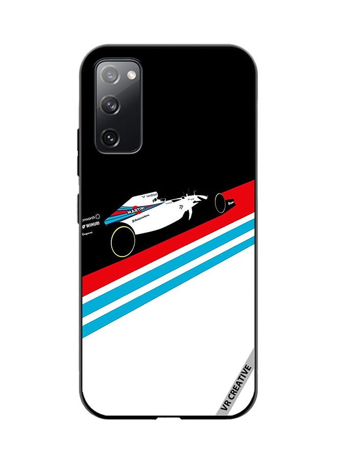 VR CREATIVE Protective Case Cover For Samsung Galaxy S20 FE 5G Martini Formula 1 Design Multicolour - Image 1