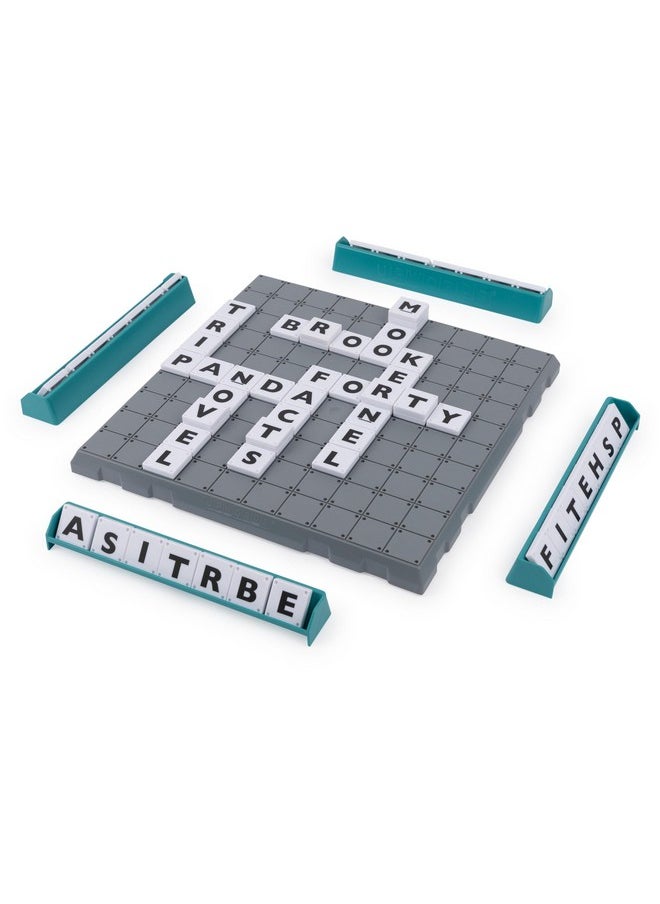 Spin Master Games - Upwords Word Game With Stackable Letter Tiles & Rotating Game Board ; Games For Family Game Night ; Family Games For Adults And Kids Ages 8 And Up - Image 1