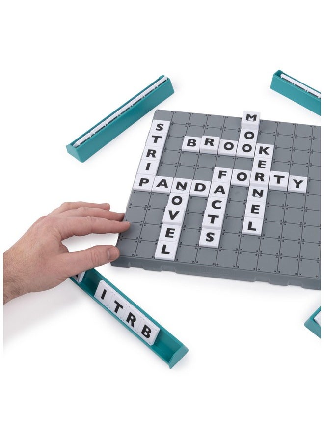 Spin Master Games - Upwords Word Game With Stackable Letter Tiles & Rotating Game Board ; Games For Family Game Night ; Family Games For Adults And Kids Ages 8 And Up - Image 1