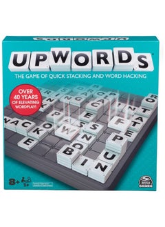 Spin Master Games Upwords Word Game With Stackable Letter Tiles & Rotating Game Board ; Games For Family Game Night ; Family Games For Adults And Kids Ages 8 And Up  - Image 1