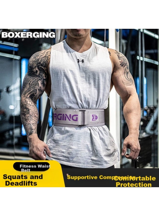 Gingpai Sport Fitness Waist Belt For Squats And Deadlifts, Professional Strength Training Equipment, Sports Protective Gear, Weightlifting Back Support For Men, Black And Yellow, Size L - Image 4
