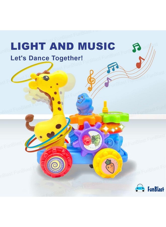FunBlast Funny Giraffe Toy for Kids - Musical Giraffe with 360 Degree Rotating Wheel, Bump and Go Giraffe Toy, Light and Sound Toys for 3+ Year Old Kids, Boys, Girls (Multicolor) - Image 2