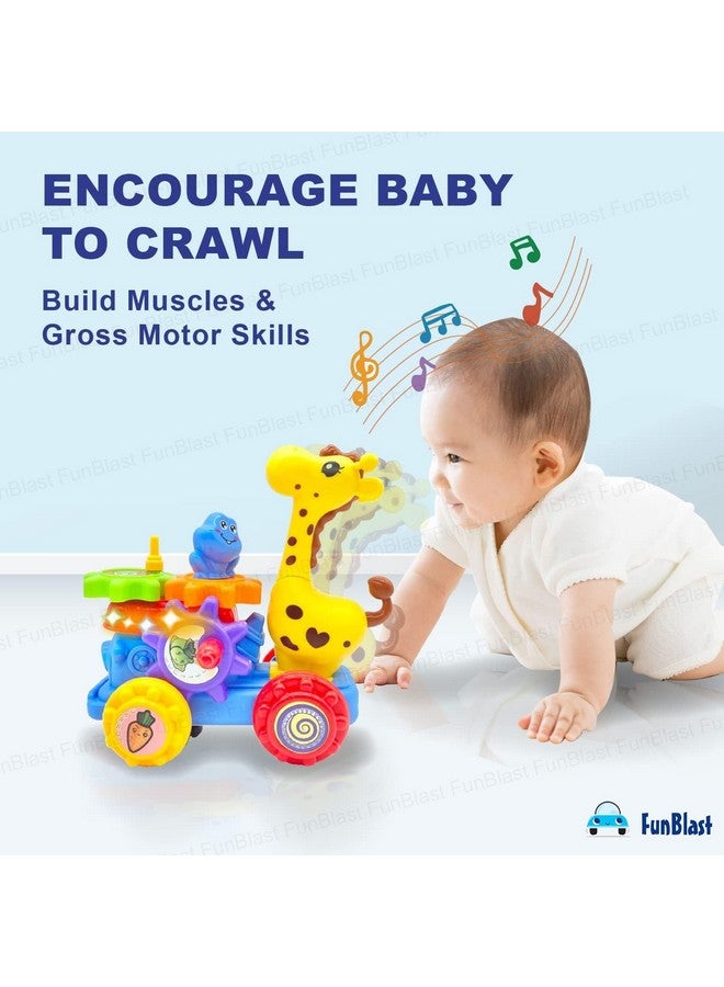 FunBlast Funny Giraffe Toy for Kids - Musical Giraffe with 360 Degree Rotating Wheel, Bump and Go Giraffe Toy, Light and Sound Toys for 3+ Year Old Kids, Boys, Girls (Multicolor) - Image 5