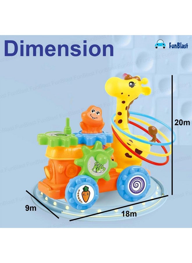 FunBlast Funny Giraffe Toy for Kids - Musical Giraffe with 360 Degree Rotating Wheel, Bump and Go Giraffe Toy, Light and Sound Toys for 3+ Year Old Kids, Boys, Girls (Multicolor) - Image 3