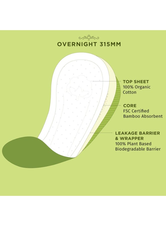 Pee Safe 100% Organic Cotton Biodegradable Sanitary Pads, Overnight | Anti-Bacterial | Superb Absorbency | Long Lasting Protection | Skin Friendly | Comfortable & Easy To Use | Pack of 10 - Image 4