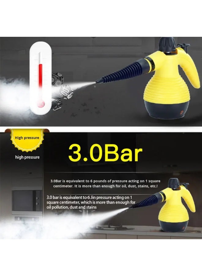 DF منظف بخار محمول باليد - آلة تنظيف بخار متعددة الأغراض عالية الضغط للمنزل والسيارة - Image 2