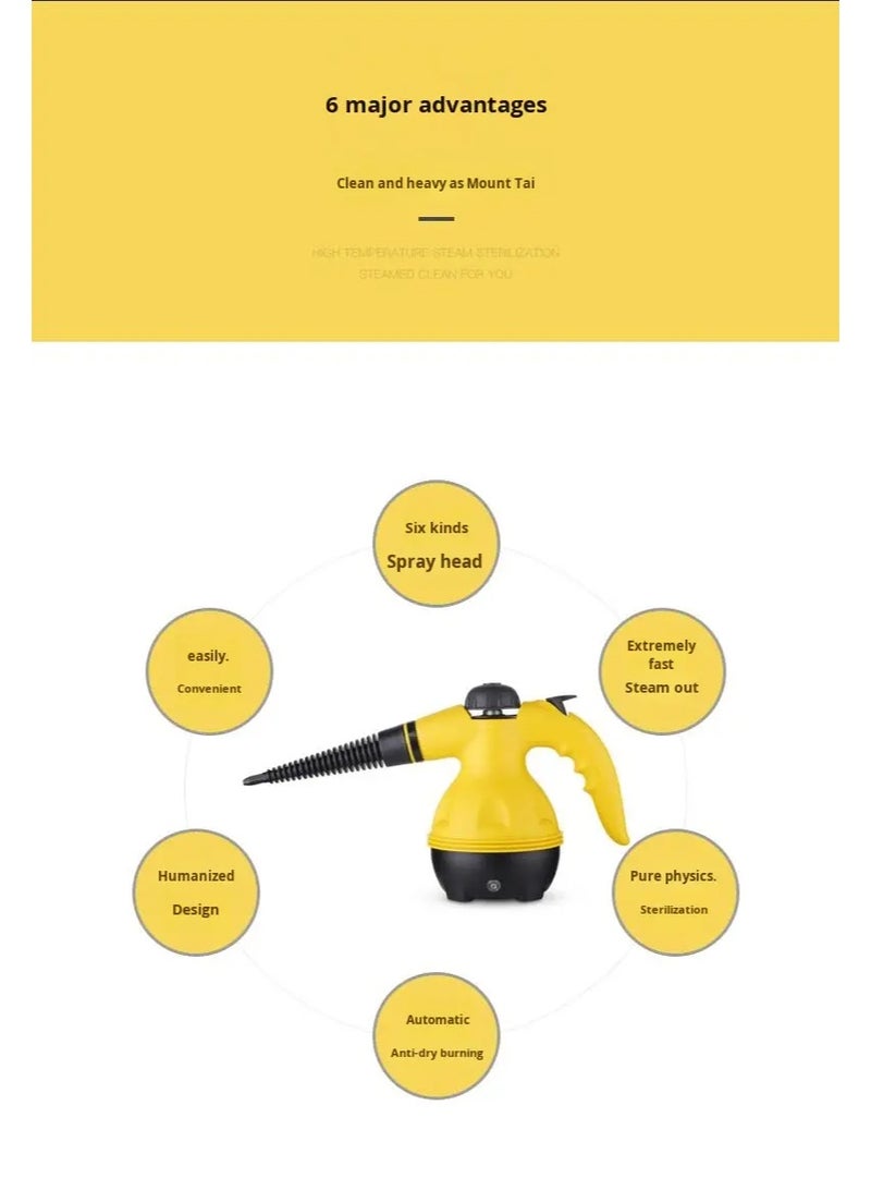 DF منظف بخار محمول باليد - آلة تنظيف بخار متعددة الأغراض عالية الضغط للمنزل والسيارة - Image 4