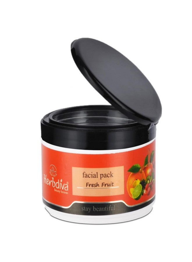 Herbdiva Fresh Fruit Face Pack 250g, Rejuvenating, and Refreshing, Boosts The Glow On The Face, Nourishing Power of Natural Fruits to Invigorate Your Skin, Suitable for All Skin Types - Image 1