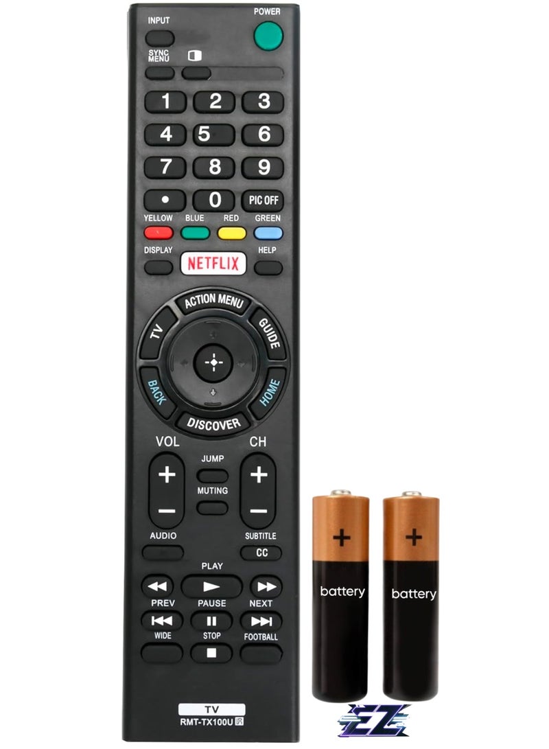 ELTRAZONE RMT-TX100U Replacement Remote Control Compatible with Sony Smart LED TV KDL-50W800C KDL-55W800C KDL-65W850C KDL-75W850C XBR-43X830C XBR-55X890C with battery - Image 1