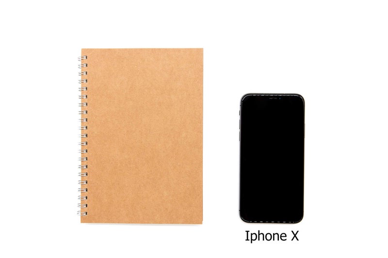 DSTELIN Soft Cover Spiral Notebook Journal 2-Pack, Blank Sketch Book Pad, Wirebound Memo Notepads Diary Notebook Planner with Unlined Paper, 100 Pages/ 50 Sheets, 7.5 inch x 5.1 inch (Brown)  - Image 4