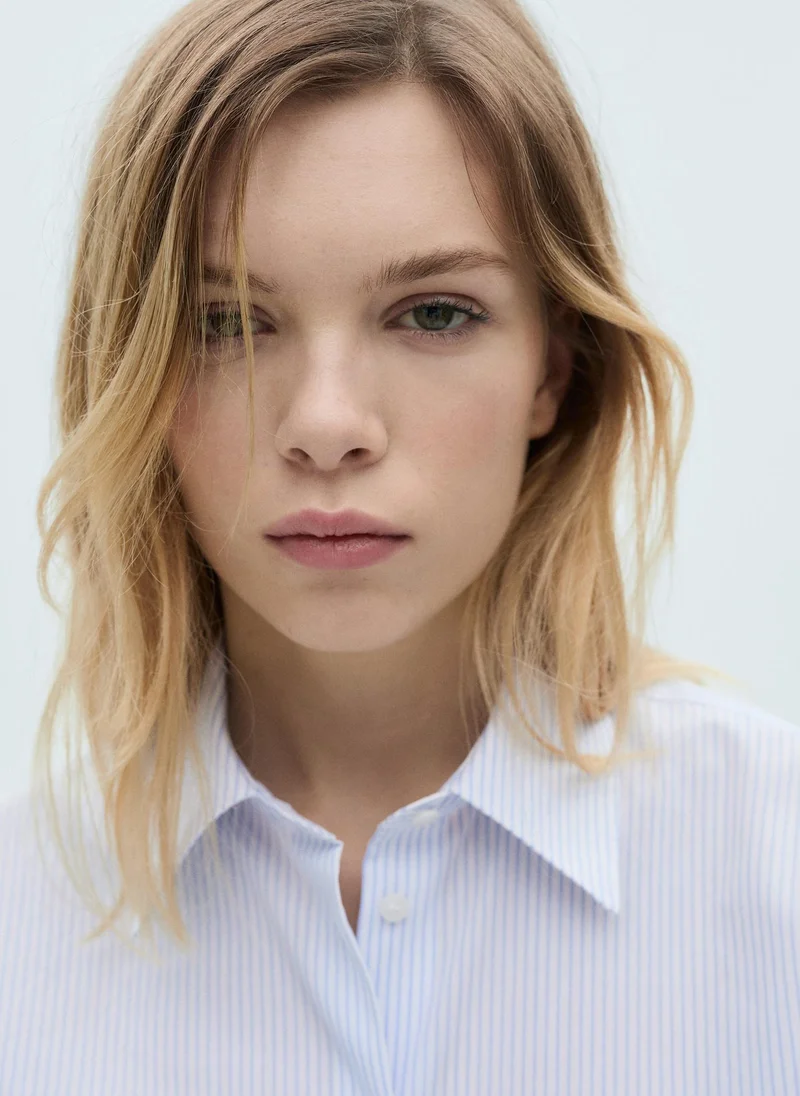 MANGO Regular Cotton Lyocell-Blend Shirt