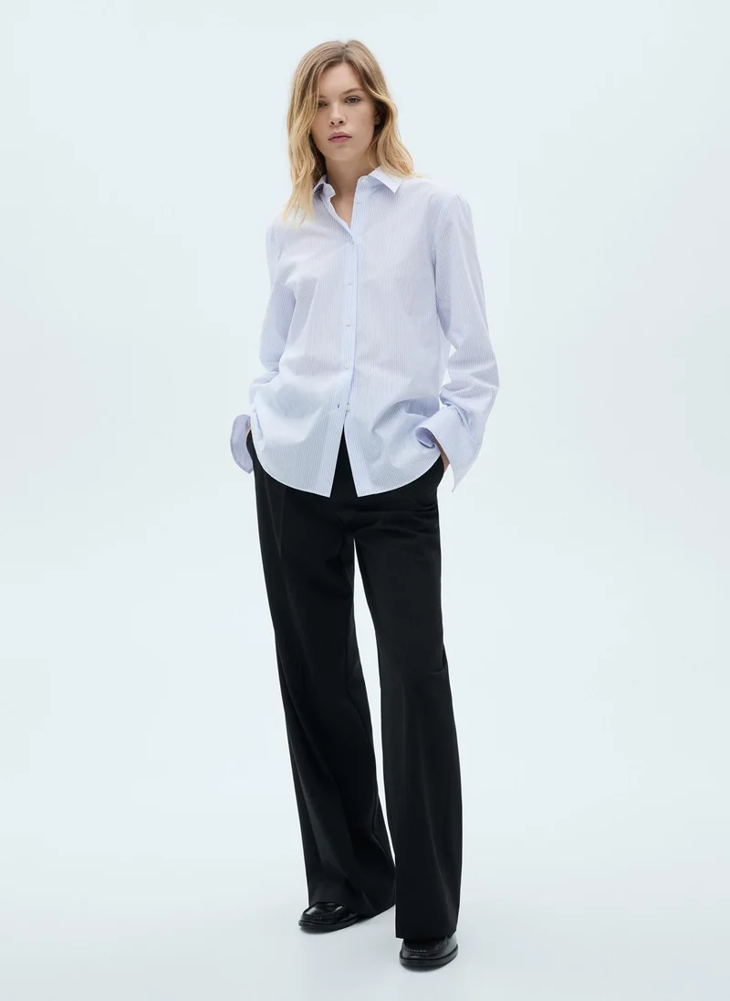 MANGO Regular Cotton Lyocell-Blend Shirt