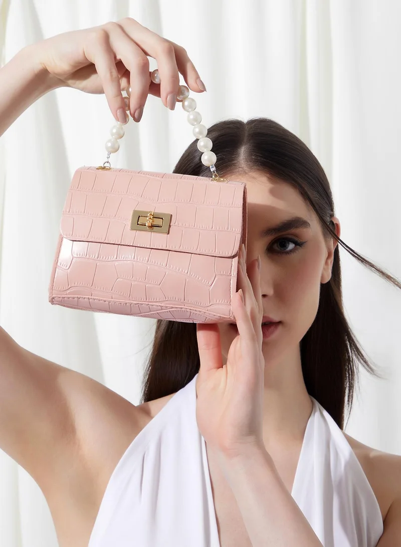 Haute Sauce  Crocodile Pearl Handbag for Women | Best Price UAE