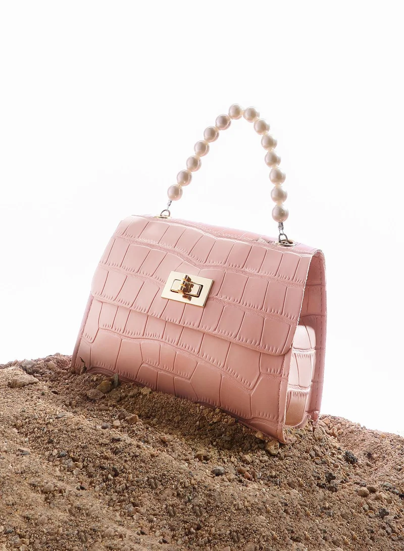 Crocodile Pearl Handbag