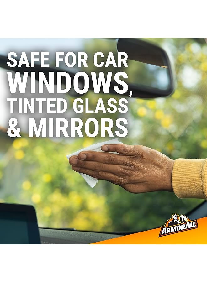 ARMOR ALL Car Glass Wipes, Auto Glass Cleaner For Film And Grime, 30 Count - Image 4