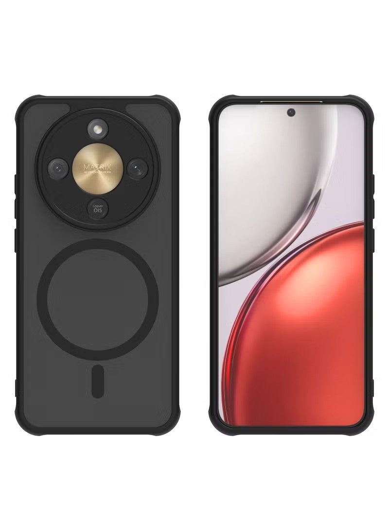 X-level for Honor X9d Case Cover and 2 Pcs Screen Protector,Magnetic Slim Translucent Matte Hard Back Soft Bumper Anti-Fingerprint Shockproof Phone Case for X9d 5G - Image 4