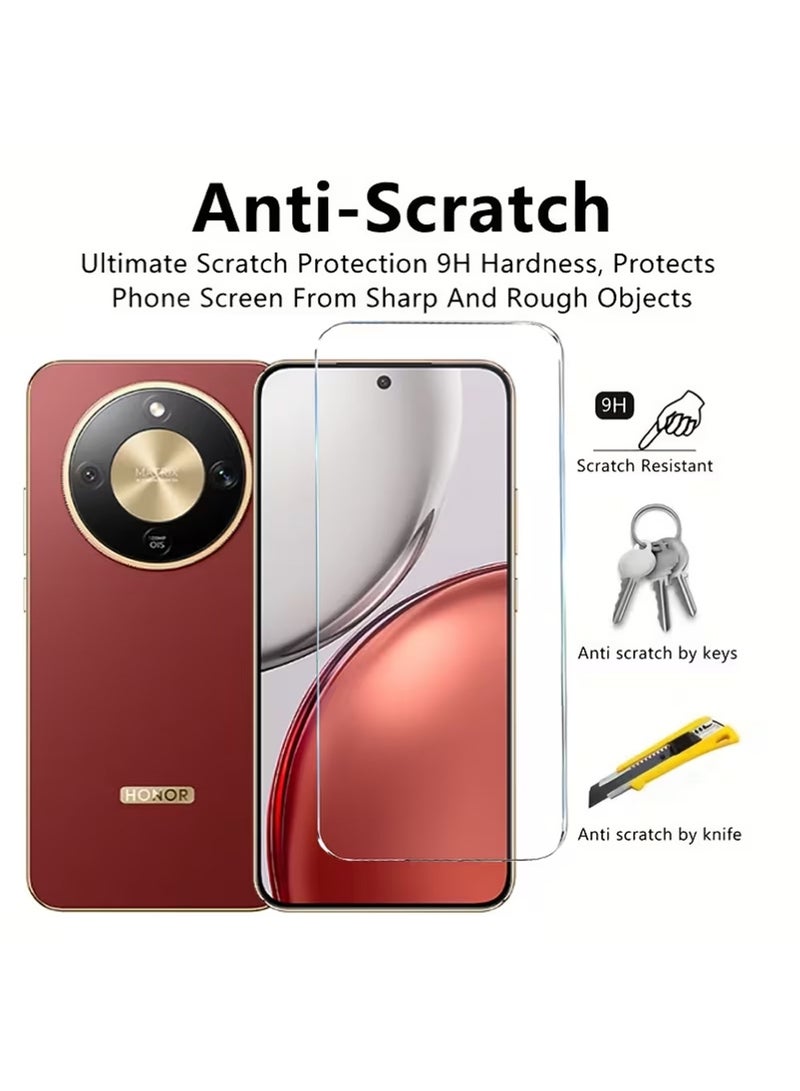 X-level for Honor X9d Case Cover and 2 Pcs Screen Protector,Magnetic Slim Translucent Matte Hard Back Soft Bumper Anti-Fingerprint Shockproof Phone Case for X9d 5G - Image 2