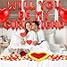 Seenelling Will You Be My Girlfriend Balloon Proposal Decor 24 LED Flameless Tealight Heart Candle 2000 Artificial Rose Petals Love Balloon for Engagement Wedding Decor Romantic Special NightWhite - Image 4