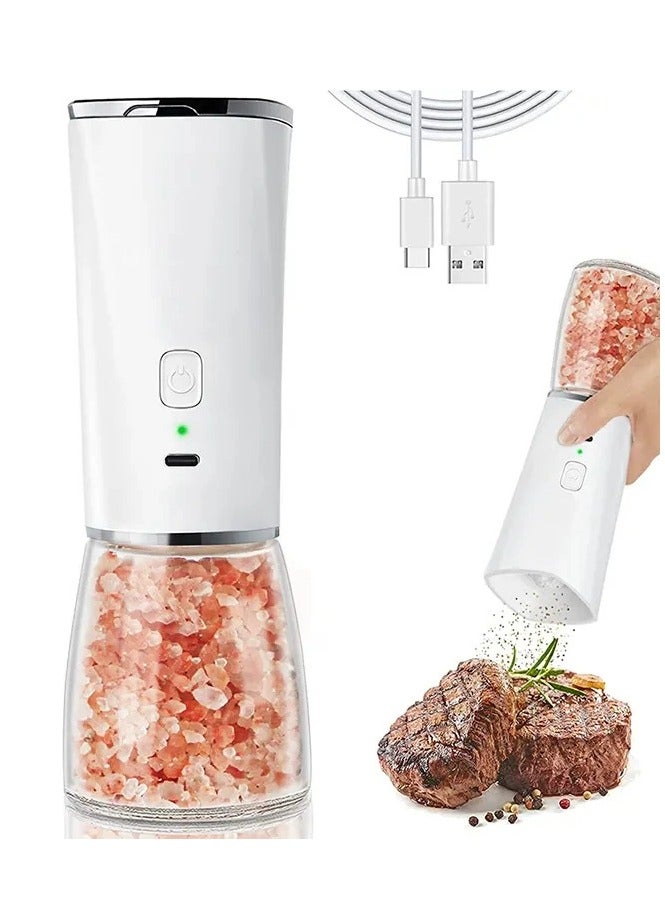 YQP Gravity Electric Salt Ginder Pepper Grinder Automatic Pepper and Salt Mill Grinder Battery-Operated with Adjustable Coarseness - Image 5