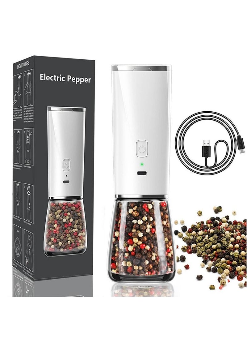 YQP - Gravity Electric Salt Ginder Pepper Grinder Automatic Pepper and Salt Mill Grinder Battery-Operated with Adjustable Coarseness - Image 1