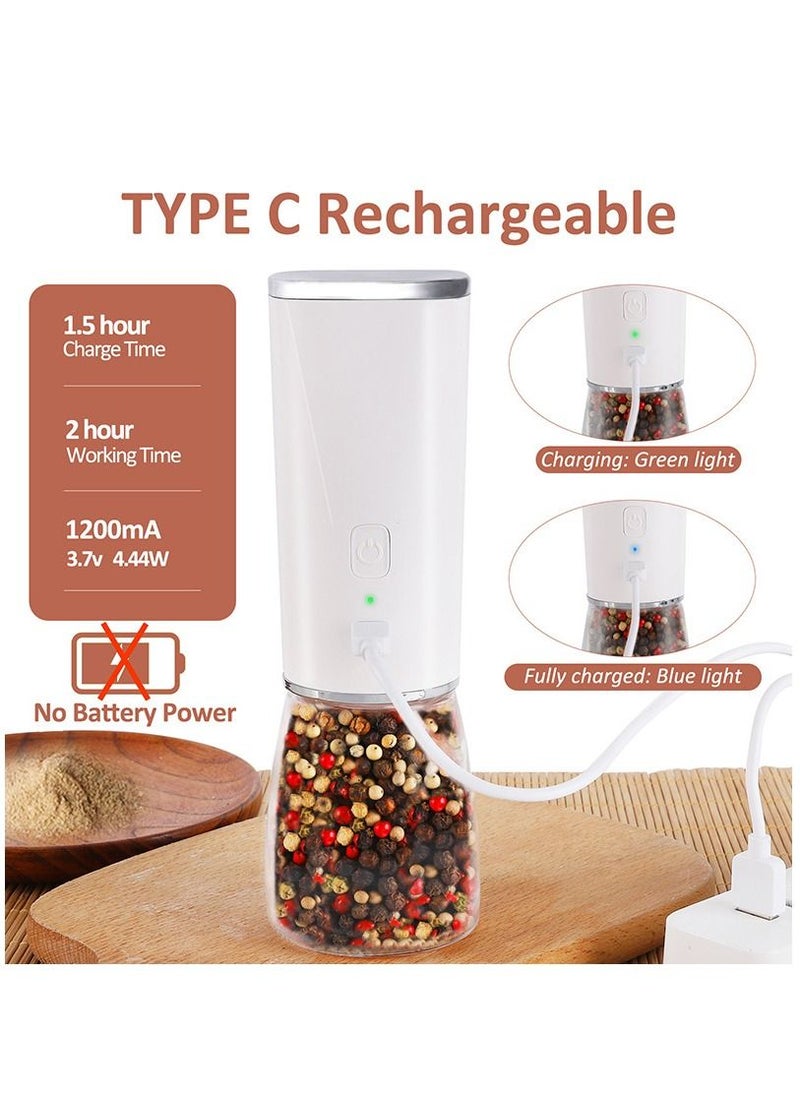 YQP - Gravity Electric Salt Ginder Pepper Grinder Automatic Pepper and Salt Mill Grinder Battery-Operated with Adjustable Coarseness - Image 1