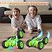 Terucle Remote Control Car Rc Cars Stunt RC Car Toys Upgraded Strip Lights and Headlights Kids Toys DoubleSided 360 Rotating 4WD Drift Truck for Boys Girls Birthday Gift Green - Image 4