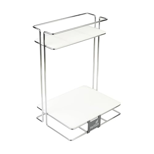 Hettich Cargo Series Shelf Adhesive Multipurpose Storage Shelf Stainless Steel Large Bathroom Detergent Holder Bathroom Organizer Shelf Under The Sink (Silver, Set of 1) - Image 4