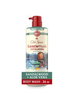 Old Spice GentleMans Exfoliating  Moisturizing Body Wash for Men 247 Shower Fresh with Long Lasting Scent Renewing Vitamin B3 Blend Sandalwood  Aloe Vera Scent 26 oz