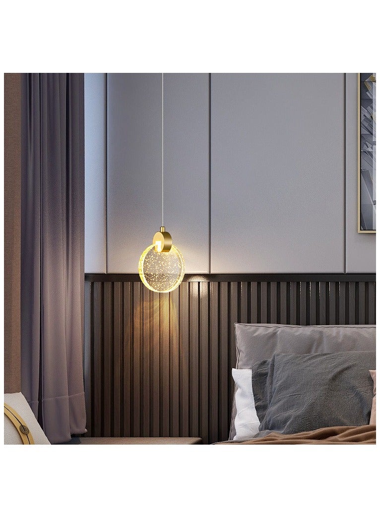 روعة مصباح معلق فاخر من الكريستال الشمالي | مصباح LED ثلاثي الألوان قابل للتعتيم | مصباح معلق صناعي عصري لإضاءة غرفة الطعام، مناسب لغرف النوم والممرات والقاعات والمطابخ وغرف المعيشة ومناطق المدخل. - Image 2