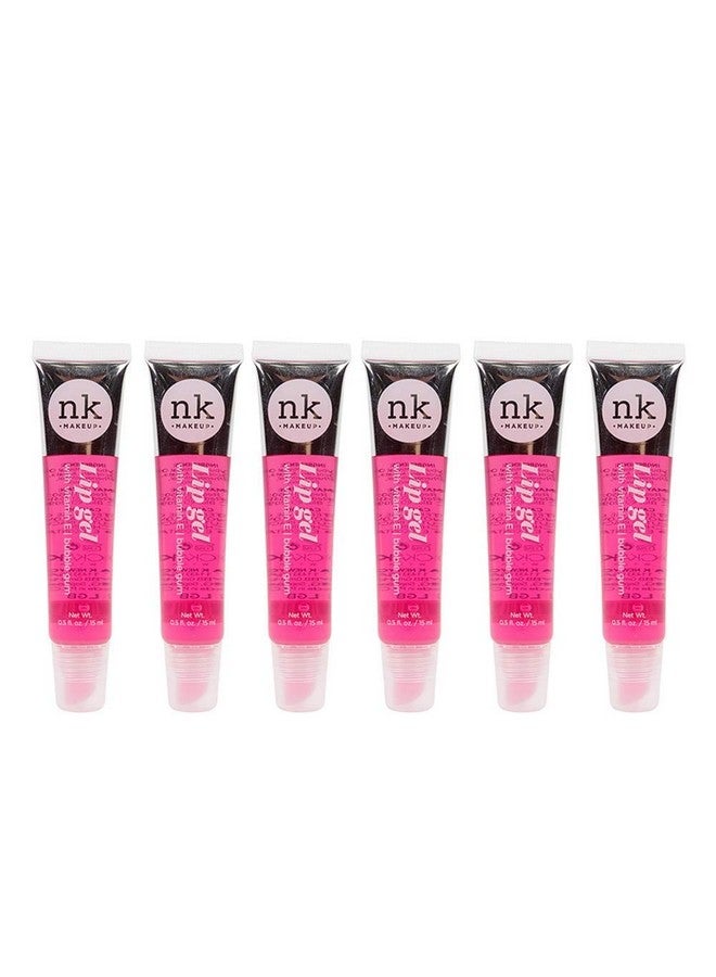 Nicka K New York Lip Gel Color With Vitamin E (6Pack) (Bubble Gum)