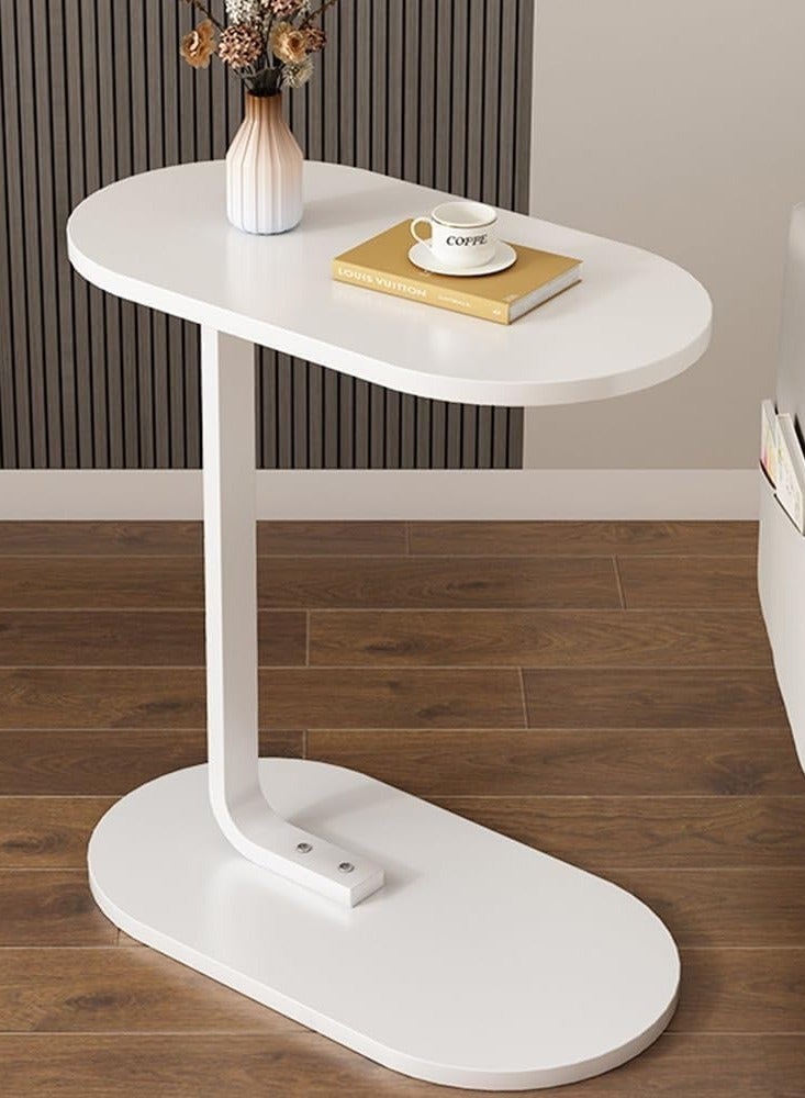 Generic Side Tables for Small Spaces，Sofa Side Table, C Shaped End table Coffee Table,Anti-Rust Waterproof, Living Room Bedroom Balcony Office Wood Couch Tables that Slide  - Image 1