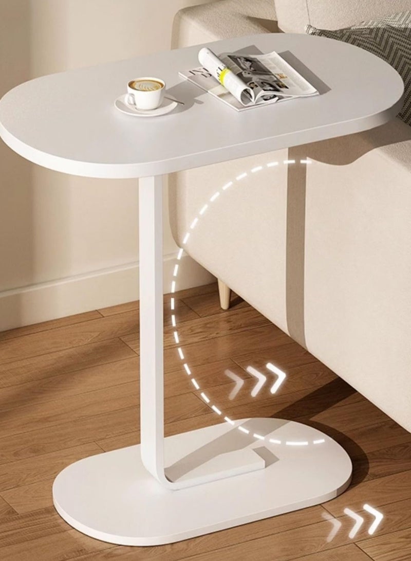 Generic Side Tables for Small Spaces，Sofa Side Table, C Shaped End table Coffee Table,Anti-Rust Waterproof, Living Room Bedroom Balcony Office Wood Couch Tables that Slide  - Image 2