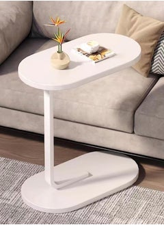 Generic Side Tables for Small Spaces，Sofa Side Table, C Shaped End table Coffee Table,Anti-Rust Waterproof, Living Room Bedroom Balcony Office Wood Couch Tables that Slide  - Image 4