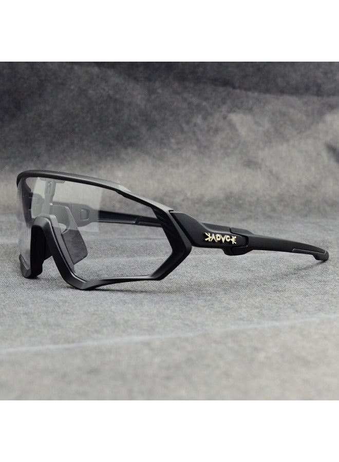 New Windproof Photochromic Riding Glasses Outdoor Sports Day And Night Dual-use Running Mountain Road Bike Goggles
