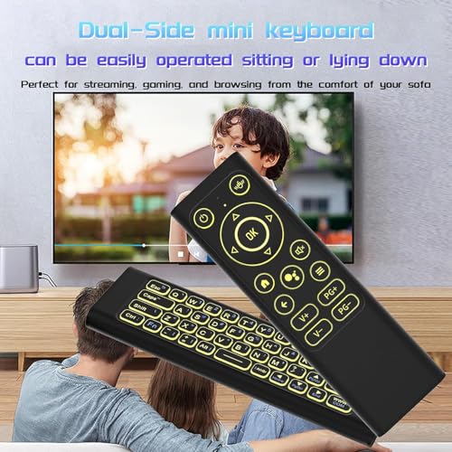 iPazzPort Air Mouse & PC Remote Keyboard: Bluetooth & 2.4G Backlit, Rechargeable Aluminum Alloy Design, Compatible with Laptop, Android TV Box, HTPC - Image 2