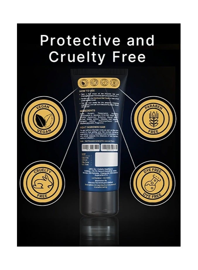 MENHOOD MENHOOD Pre Trim Gel | Formulated For Men Below-The-Waist Trimming | Sensitive Skin | Lubricates Skin Helps In Smooth Glide, Quick Trimming | Paraben-Free (100 ML) - Image 4