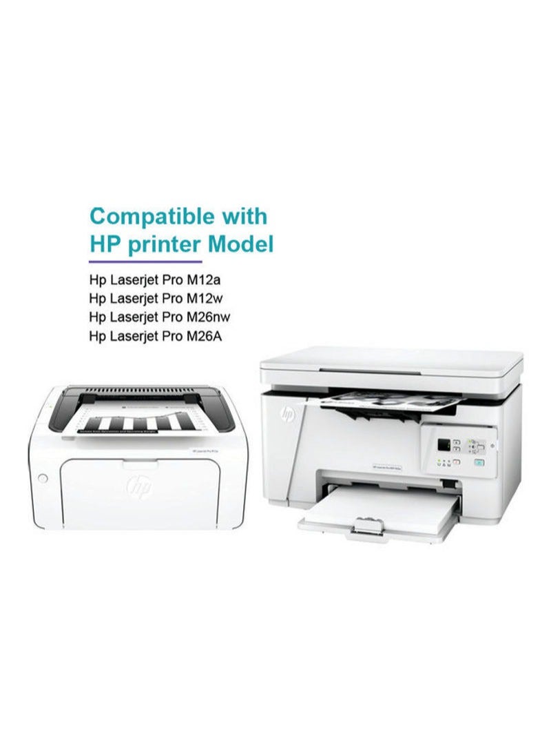 Office Maker 2-Piece Toner Cartridge Set For HP LaserJet Pro M12a, M12w, M26, MFP M26a Printer Black - Image 3