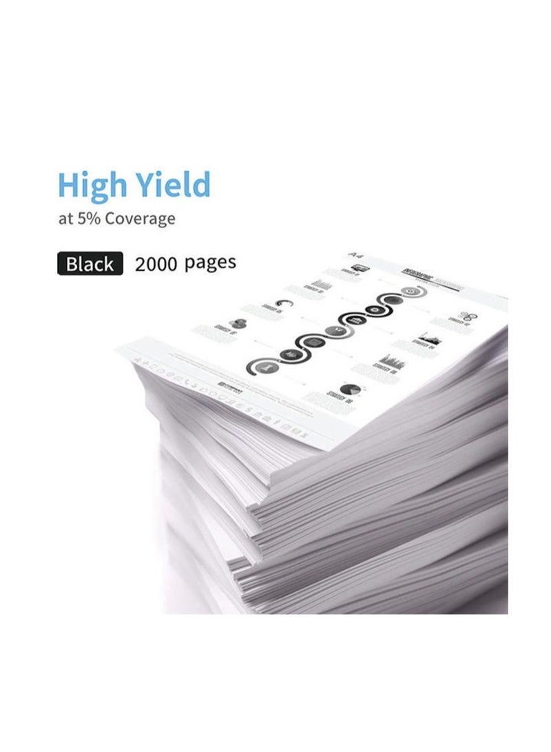 Office Maker 2-Piece Toner Cartridge Set For HP LaserJet Pro M12a, M12w, M26, MFP M26a Printer Black - Image 4