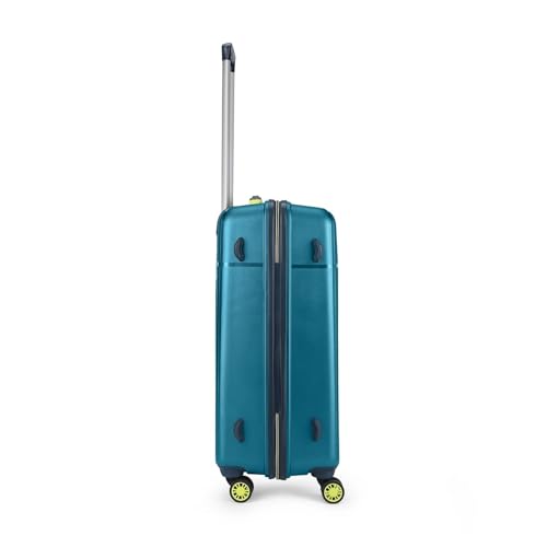 Skybags سكاي باجز بولي بروبيلين هاردسايدد متوسطة الحجم، 8 عجلات دوبل سبينر مقاومة للسرقة بسحاب، حقيبة سفر مع تنظيم داخلي وضمان دولي لمدة 5 سنوات (داكنة الفيروزي، 55)، 60 سم - Image 4