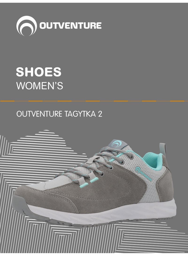 Outventure Women’s Sneakers - Tagytka 2 Grey, Genuine Leather Loafers with ADD CUSHION Insole & ADD GRIP Sole for Everyday Comfort - Image 2